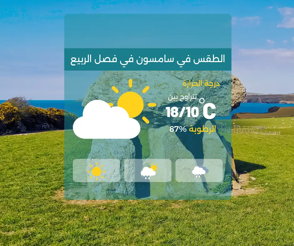 الطقس في سامسون في فصل الربيع